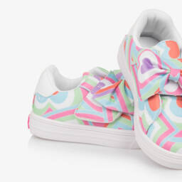 A Dee-Яркие кроссовки на липучках с сердечками для девочек | Childrensalon Outlet