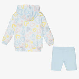 A Dee-Белая худи и голубые шорты из хлопка | Childrensalon Outlet