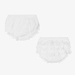 A Dee-Girls White Cotton Dress | Childrensalon Outlet