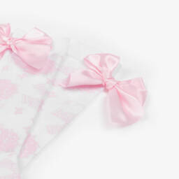 A Dee-جوارب بيضاء بنقشة زهور للبنات | Childrensalon Outlet