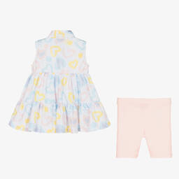 A Dee-Белое платье и розовые шорты | Childrensalon Outlet