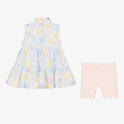 A Dee-Белое платье и розовые шорты | Childrensalon Outlet