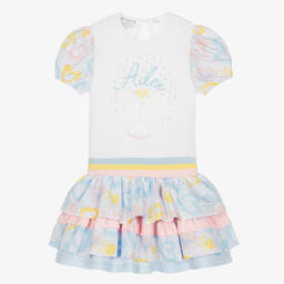 A Dee-Белое теннисное платье для девочек | Childrensalon Outlet