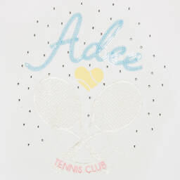 A Dee-Белое теннисное платье для девочек | Childrensalon Outlet