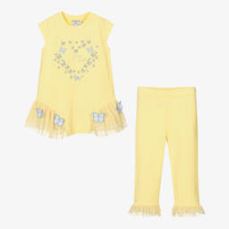 A Dee-Топ и желтые легинсы из хлопка | Childrensalon Outlet