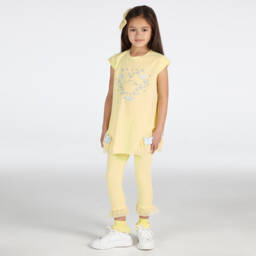 A Dee-Топ и желтые легинсы из хлопка | Childrensalon Outlet