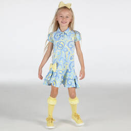 A Dee-Girls Yellow Tulle Knee Socks | Childrensalon Outlet