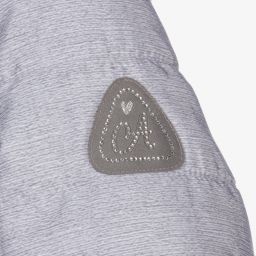 A Dee-Grey & Pink Floral Puffer Coat | Childrensalon Outlet