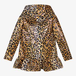 A Dee-Leopard Print Hooded Raincoat | Childrensalon Outlet