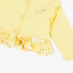 A Dee-Little Girls Gingham Ruffle Knitwear | Childrensalon Outlet