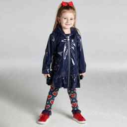 A Dee-Синий дождевик с капюшоном | Childrensalon Outlet