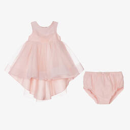 Abel & Lula-Baby Girls Pink Tulle Dress | Childrensalon Outlet
