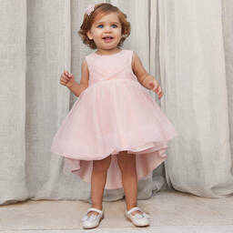 Abel & Lula-Baby Girls Pink Tulle Dress | Childrensalon Outlet