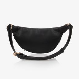Abel & Lula-Black Sequin Belt Bag (22cm) | Childrensalon Outlet