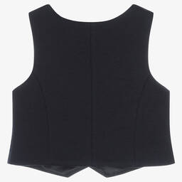 Abel & Lula-Boys Blue & Grey Tweed Waistcoat | Childrensalon Outlet