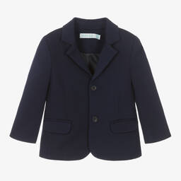 ابل اند لولا-جاكيت بلايزر أطفال ولادي ميلانو جيرسي لون كحلي | Childrensalon Outlet