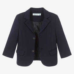 ابل اند لولا-جاكيت بلايزر أطفال ولادي ميلانو جيرسي لون كحلي | Childrensalon Outlet