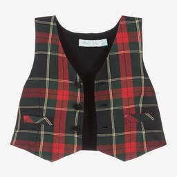 Abel & Lula-Жилет в сине-красную клетку | Childrensalon Outlet