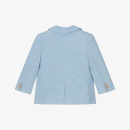 Abel & Lula-Boys Sky Linen-Cotton Jacket | Childrensalon Outlet