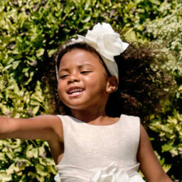 Abel & Lula-Girls Beige Blossom Headpiece | Childrensalon Outlet