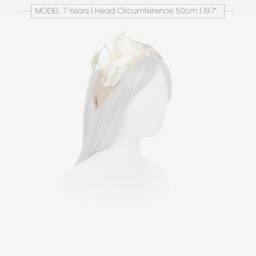 Abel & Lula-Girls Beige Blossom Headpiece | Childrensalon Outlet