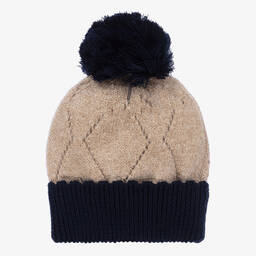 Abel & Lula-Бежевая вязаная шапка и шарф | Childrensalon Outlet