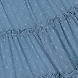 Abel & Lula-Girls Blue Chiffon Dress | Childrensalon Outlet