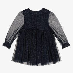 Abel & Lula-Сине-золотистое блестящее платье из тюля | Childrensalon Outlet