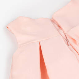 Abel & Lula-Girls Blush Organza Bow Gown | Childrensalon Outlet