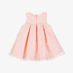Abel & Lula-Girls Blush Organza Bow Gown | Childrensalon Outlet