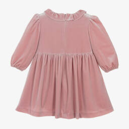 Abel & Lula-Girls Blush Velvet Glitter Dress | Childrensalon Outlet