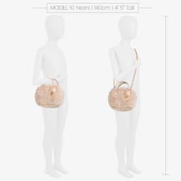 Abel & Lula-Girls Champagne Faux Fur Purse | Childrensalon Outlet