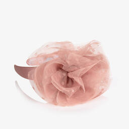 Abel & Lula-Girls Dusky Pink Fascinator Hairband | Childrensalon Outlet