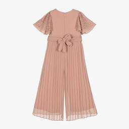 Abel & Lula-Girls Dusky Pink Palazzo Jumpsuit | Childrensalon Outlet