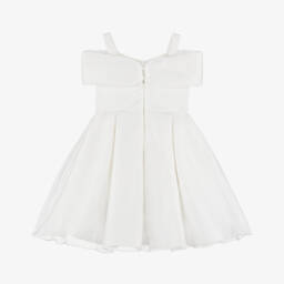 Abel & Lula-Girls Elegant Ivory Satin Dress | Childrensalon Outlet