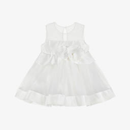 Abel & Lula-Элегантное кремовое платье из тюля для девочек | Childrensalon Outlet