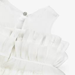 Abel & Lula-Girls Elegant Ivory Tulle Gown | Childrensalon Outlet