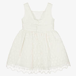 Abel & Lula-Кремовое платье из органзы с вышивкой | Childrensalon Outlet