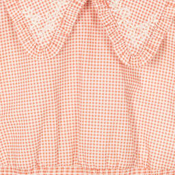 Abel & Lula-Girls Gingham Cotton Blouse | Childrensalon Outlet
