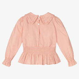 Abel & Lula-Girls Gingham Cotton Blouse | Childrensalon Outlet