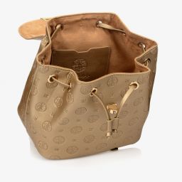 Abel & Lula-Girls Gold Backpack (21cm) | Childrensalon Outlet