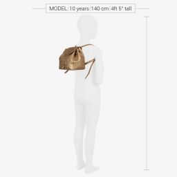 Abel & Lula-Girls Gold Backpack (21cm) | Childrensalon Outlet