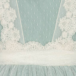 Abel & Lula-Кремово-зеленое платье из тюля | Childrensalon Outlet