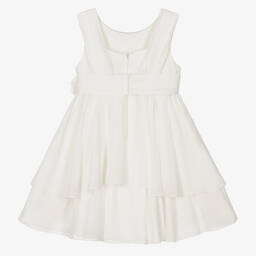 Abel & Lula-Girls Ivory Chiffon Dress | Childrensalon Outlet