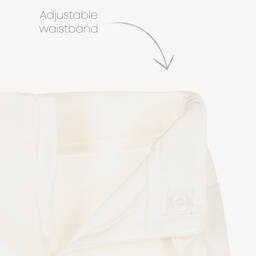 Abel & Lula-Girls Ivory Crêpe Ruffle Shorts | Childrensalon Outlet