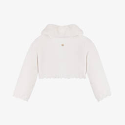 Abel & Lula-Girls Ivory Knit Cardigan | Childrensalon Outlet