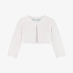 Abel & Lula-Girls Ivory Knit Cardigan | Childrensalon Outlet