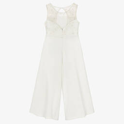 Abel & Lula-جمبسوت لون عاجي مزين بدانتيل للبنات | Childrensalon Outlet