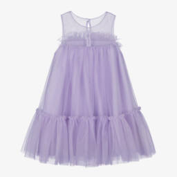 Abel & Lula-Girls Lavender Tulle Gown | Childrensalon Outlet