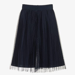 Abel & Lula-Синие плиссированные кюлоты из тюля | Childrensalon Outlet